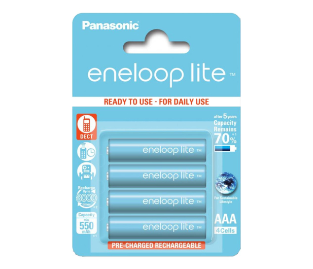 Panasonic ENELOOP LITE AAA 550mAh 4 szt - 1068332 - zdjęcie